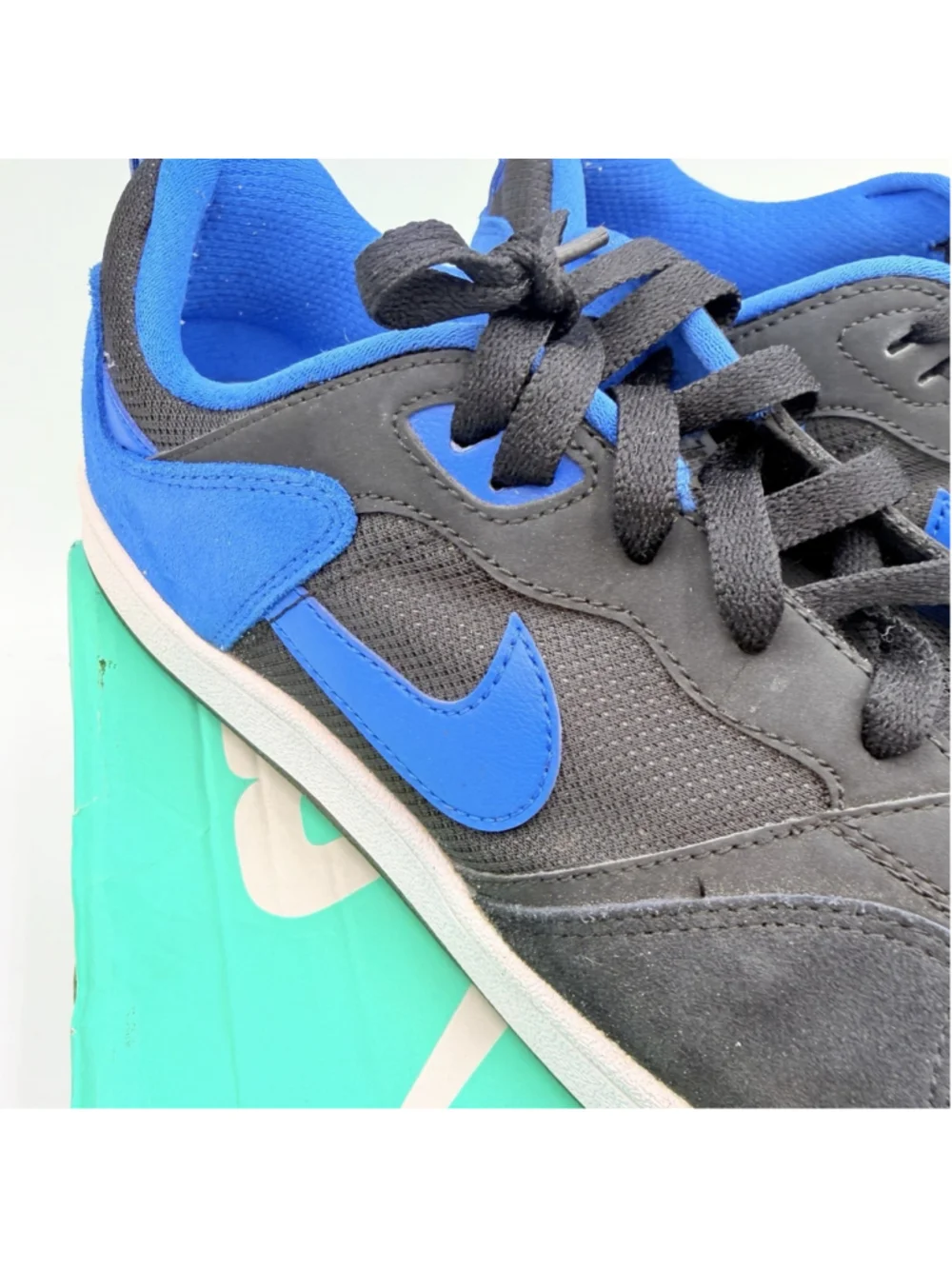 NIKE SB Alleyoop CJ0882-004 Men’s 10.5 Black Royal Blue Skate Shoes w/ Box